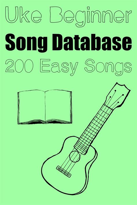 200 Easy Ukulele Songs: Database for Beginners .